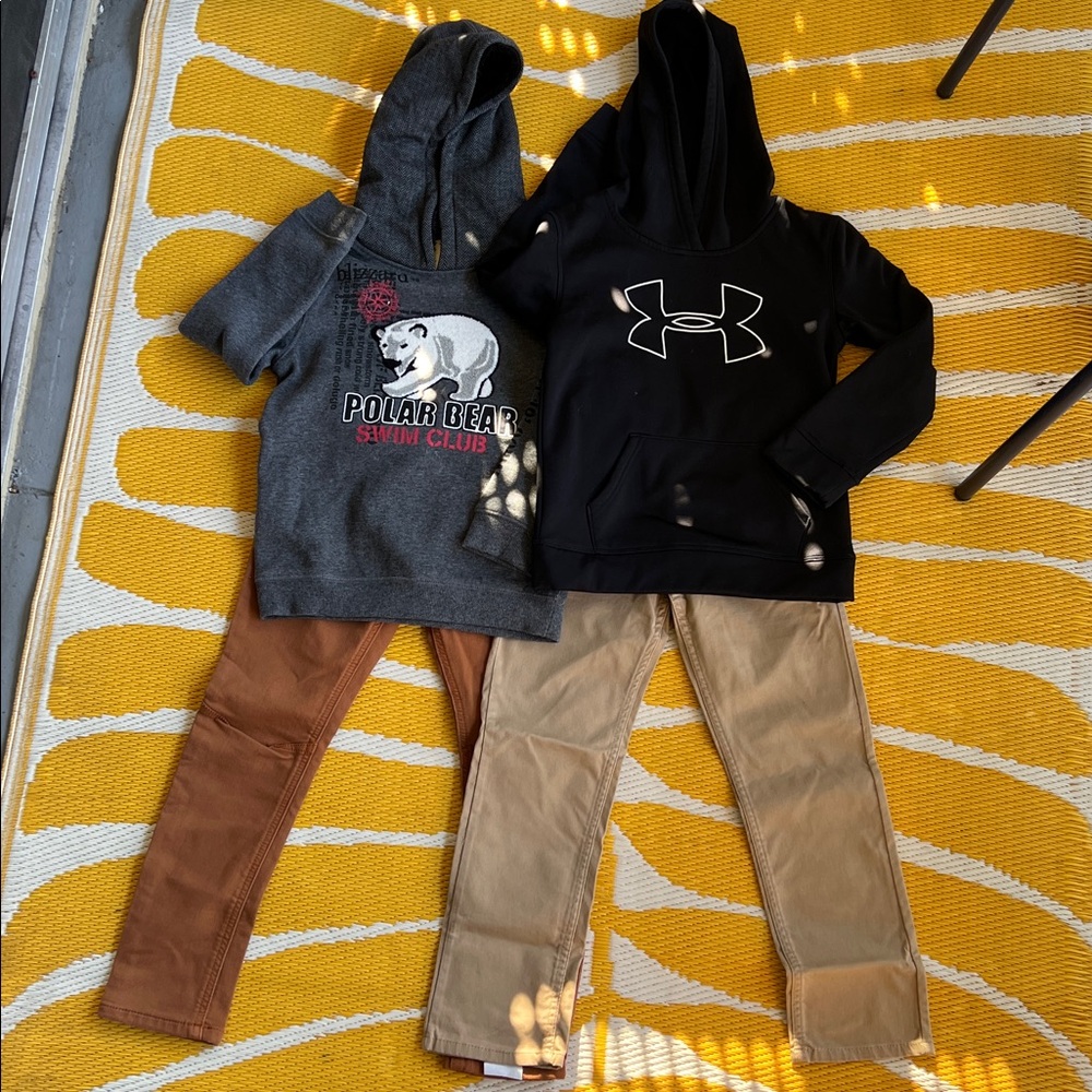 Levi's Kids Brown & Tan Straight-Leg Pants Set